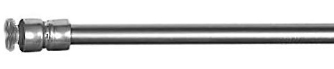 Klemmstange Klemmfix Flex für Scheibengardine Länge 25-40 cm Farbe edelstahl-Optik Fenster Gardine mit Schraubtechnik Ø 6/8 mm - ohne bohren