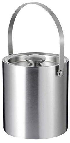 XXXXW Eiswürfelbehälter/Eiseimer Dickes doppelt isoliert Edelstahl-EIS-Eimer mit Deckel Champagne Eimer Wein-Bierflasche for Familie und Bar Isolierter Eisbehälter (Size : 2L)