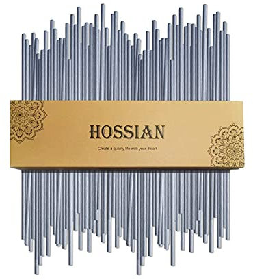 HOSSIAN 50PCS Reed Diffuser Sticks-7.5Inch Grey Diffuser Sticks-Fragrance Decor for Office and Home-Diffuser Oil Sticks Refill