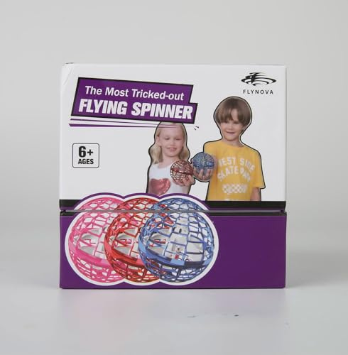 suroper Fliegender Ball, Fliegender Spielzeug Handgesteuerter Mini Drohne mit RGB Light, Fliegender Spinner für Familien im Outdoor Interactive Toys Spielzeug (Rose)