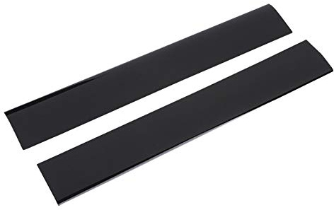 Kuuleyn PS3 Slim Linke und rechte Bedienfeldabdeckungen (schwarz) | Verdicktes ABS, matte Oberfläche, fingerabdruckresistent, werkzeuglose Montage, Passform in Erstausrüsterqualität