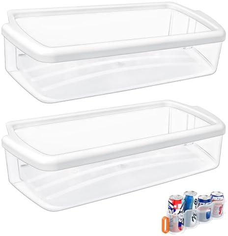 [2 PACK] UPGRADED WPW10321304 W10321304 Refrigerator Door Shelf Compatible with Whirlpool Refrigerator Door Shelf PS11752778 Whirlpool Fridge Shelf Replacement WRS325FDAM04 WRS322FDAM04 WRS325FDAM02