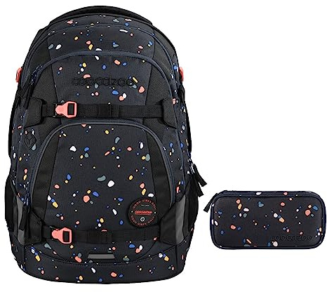 coocazoo MATE Schulrucksack-Set 2tlg inkl. Schlamperbox (Sprinkled Candy)