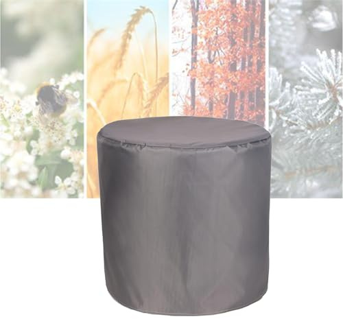 ATYUJKB Rund Gartenmöbel Abdeckung Wasserdicht 80x80cm, 420D Abdeckplane Gartenmöbel Schutzhülle, Gewebe Wasserdicht Abdeckhaube, Abdeckung für Gartenmöbel Schwerlast