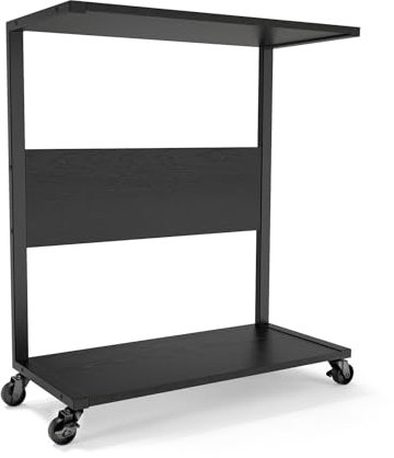 360Tronics Computer-Tower-Ständer, C-Form, großer PC-Ständer, Gaming-Computer, ATX-Gehäuse, Aufbewahrung, 2-stöckiger mobiler CPU-Halter, Wagen, Laptop-Stehtisch mit rollenden Rädern für Zuhause, Büro