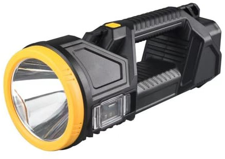 POCKETMAN LED Torch 30 W Powerful Rechargeable Solar Torch with Battery 6 Light Modes for Indoor and Outdoor Lighting (Medium)