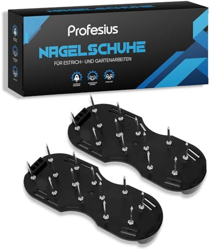 Profesius Nail Shoes - 1 Pair Universal Screed Shoes for Floor Levelling Compound - No Marks on Epoxy Resin & Floor Paint - Universal Size - Suitable for Lawn Aeration