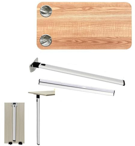 RV-Klapptischbein mit Gleitschiene für Wohnmobile, Wohnwagen, Reisen, Tragbar Verstellbare Tischhalterung aus Verdickter Aluminiumlegierung, BTable Top+Folding Table Legs+50cm Cross Bar