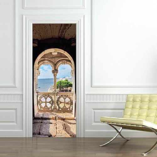 3D Türtapete Selbstklebend 88 X 200 Cm Diy Wandbild Pvc Wasserdicht Pvc Türtattoos Türposter Türaufkleber Fototapete Türfolie Für Tür,Wohnzimmer,Schlafzimmer - Türkunst -220010-66993