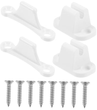 MOLUCKFU 2paare Türstopper Halterungen Für Wohnmobile T-Form Türstopper Für Caravan Und Rv Installieren Kompatibel Mit Verschiedenen Modellen Design Weiß