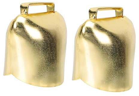 LIFKICH 2stücke Kuh Schafsglocken Robust Lautes Glöckchen Tier-Halsband Anhänger Für Nutztiere Dekoratives Bauernhof Zubehör Schützendes Signalgerät