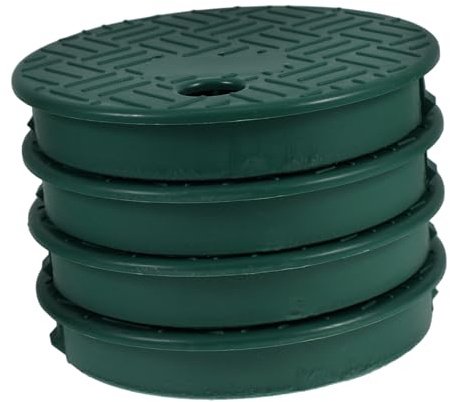 Toyvian 4pièces Couvercle De Boîte Soupape Arrosage Vert Rond Protection Extérieure Pour Systèmes Irrigation Pelouse Résistant Aux Intempéries Installation Rapide