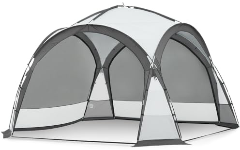 LEMROE 3.5 x 3.5M Dome Gazebo with Sides for 6-8 Person, Outdoor Portable Camping Event Shelter Garden Tent, Waterproof 2000mm, UPF50+ UV Sun Protection