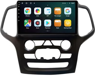 Android 15 Touch screen Radio per Jeep Grand Cherokee WK2 2014-2022 9 Pollici Car Stereo Lettore con Bluetooth SWC FM RDS Car Radio AHD WIFI DVR GPS Ventola di raffreddamento(2+32G)