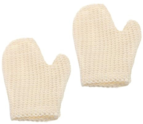 VICASKY 2stücke Peeling Badehandschuh mit Sisal Duschhandschuh für Tiefenreinigung und Hautpflege Tragbar und Kompakt Geeignet für Dusche Peeling