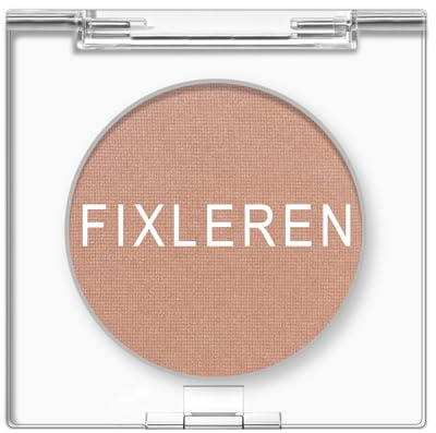 Fixleren Ombre à paupières unique brun clair, Eyeshadow mat, Ombre à paupières holographique multichrome métallique à longue tenue, maquillage de scène/soirée. (Brun clair-M21)