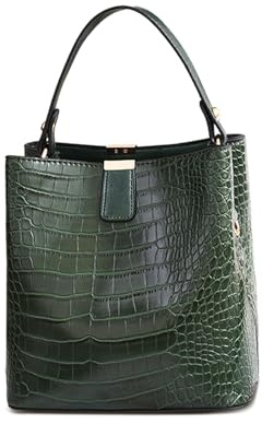 NICOLE & DORIS Kleine Handtasche Damen Elegant Umhängetasche Kroko Henkeltasche Eimertasche PU Leder Mini Schultertaschen Mode Beuteltasche Handytasche
