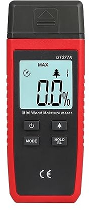 Igrometro Professionale UT377A Misuratore di umidità del legno digitale Igrometro Tester di umidità for compensato di carta Materiali in legno Retroilluminazione LCD