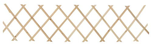 Jägerzaun Holz Scherenzaun 5 Stk. Tannenholz 180x30 cm erweiterbar, Gartenzaun für Außenbereich als Rankgitter oder Sichtschutz, langlebiges Zaunfeld für Beete und Wege