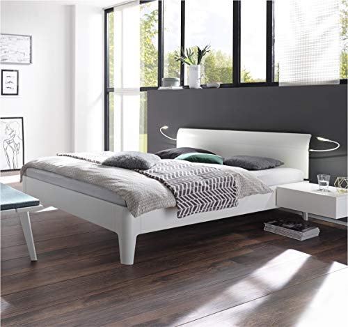 Hasena Komfortbett Xyvola 30 extra hoch Buche weiß deckend 90x200