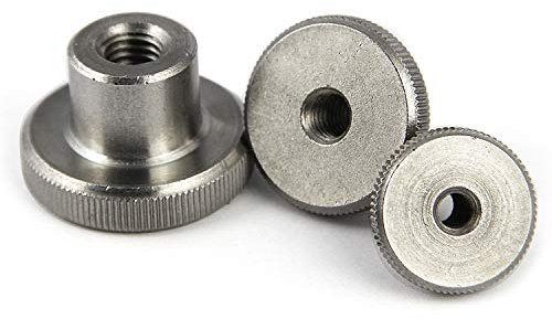 PROTECH 10 Stück Rändelmuttern M2,5 Edelstahl A1 VA Rostfrei hohe Form Mutter Rändel Muttern DIN466