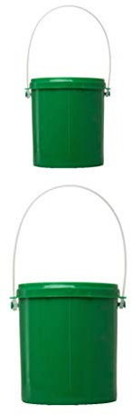 IMIKEYA 2St Wurmeimer kunststoffbehälter Plastic Container Fishing Accessories angelsachen Geschenke für einen Angler Wurm lockt maden Angeln tragbar Köder Veranstalter Regenwurm Plastik