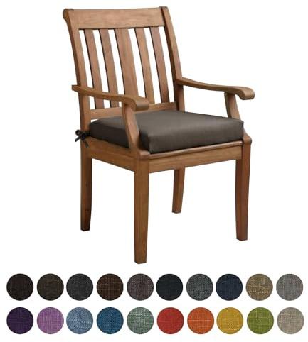 Kimgull Bankauflage Sitzkissen, Bequeme Waschbare Rutschfestes Sitzkissen für Gartenbank Schaukel, Terrasse, Esstisch, Bank, Drinnen, Viele Farben und Größen,(50X50X5CM Braun)