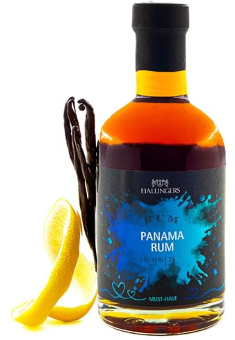 Hallingers Genuss Manufaktur Gourmet-Rum Geschenk - von Hand abgefüllt in wertiger Geschenkflasche Panama 42% vol., Geschenkidee für Frauen Männer