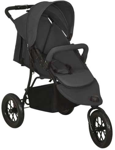 vidaXL Kinderwagen Anthrazit Stahl