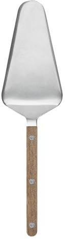 Sabre Paris | Pelle à Tarte Bistrot Teak Couleur Teak Finition Vintage. Couvert en Acier Inoxydable. Idéale pour servir toutes vos pâtisseries, tartes sucrées ou salées.