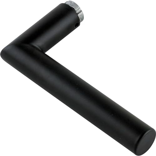 HOPPE Türgriff Amsterdam Drückerlochteil Schnellstift, Edelstahl schwarz matt