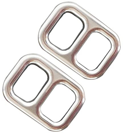 FEEIMOL 2 Stück Figur 8 Ring Abseilgerät Abseilachter Aluminium Legierung Abseilgerät Outdoor Klettern Einsteller Schnalle für Bergsteigen Rettung Abstieg Abseilen Gerät