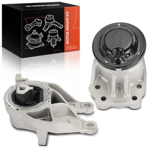 Frankberg 1x Motorlager Vorne + 1x Automatikgetriebe Getriebelager Natürlich angesaugt Kompatibel mit Explorer 3.5L 2010-2024 Replace# DB5Z6038A