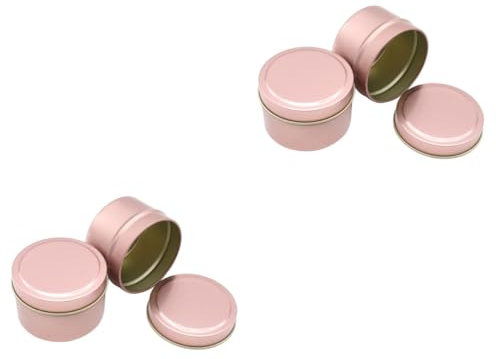 Amosfun 10 Pezzi Di Scatole Di Caramelle Barattolo Di Rotondo Contenitore Per Biscotti Banda Stagnata Contenitore Di Rotondo Contenitori Di Caramelle Barattoli Di
