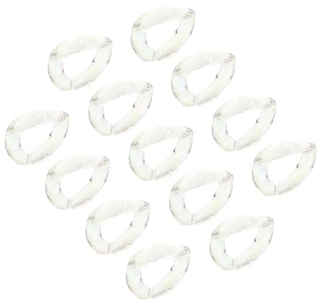 Operitacx 20stücke Acryl Verbindungskettenring Abnehmbare Schnallen Schlüsselanhänger Diy Schnallen Verbindungsringe Für Kette Schmuck