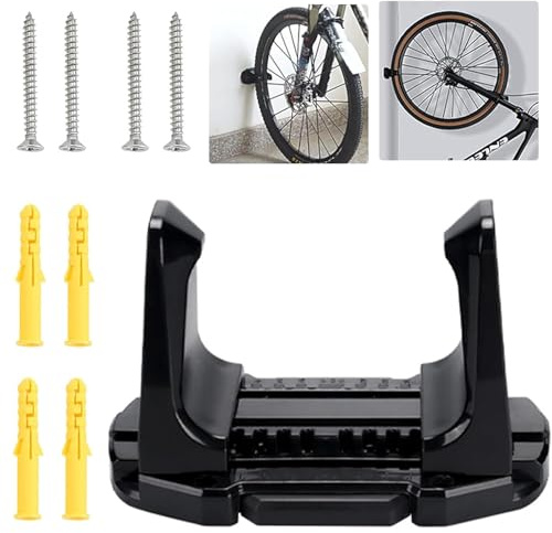 Fahrrad Wandhalterung für 1 Fahrräder,Wand Fahrradhalter,Horizontal oder Vertikal Fahrradhalterung,Fahrrad-Parkclip,Fahrradständer,Radständer,Fahrradaufbewahrung für Indoor,Garage,E-Bike,MTB,Rennrad