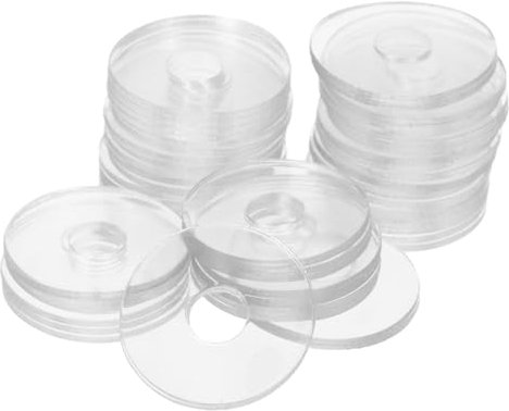 ERINGOGO 50piezas Arandelas Transparentes Para Tornillos Junta Vinilo Fijación Multiusos Arandelas Para Ducha