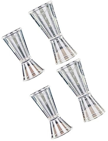 HOLIDYOYO 4pièces Gobelet à Mesurer Double Tête Outil Pour Cocktails Précision Pour Et Bars à Et
