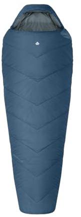 Alpinus - Schlafsack Erwachsene Fiber Pro 1300, Sleeping Bag 215 x 80 cm, Schlafsack Leicht mit Zweiwege Reißverschlüsse, Mumienschlafsack mit Komprimierbare Hülle, Schlafsäcke Camping