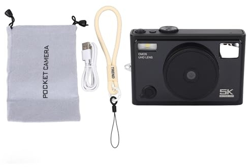 Cámara Digital 72MP 5K con 18x Zoom Múltiples Filtros de 2.8 Pulgadas Camera de Estudiantes Compactos Portátiles de Color Vívido para Viajes Diarios
