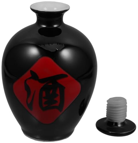 ULTECHNOVO Handmade Ceramic Wine Jar Sealed Empty Jug for Japanese Sake Chinese Pickle and Beverage Storage Elegant and Freshness Retention for Home and Bar Settings