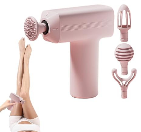 Muskelmassage - Fasciell fitnessenhet, massageapparat med 4 huvuden och 3 justerbara lägen för hemmabruk, avkoppling och resor