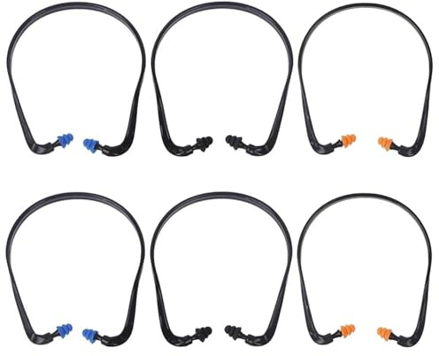 SIXHAOBU 6 Piezas Tapones para Oídos, Tapones para Oídos de Silicona, Reutilizables Tapones de Reducir Ruidos, Dormir para Trabajar/Estudiar/Lugares (Multicolor)