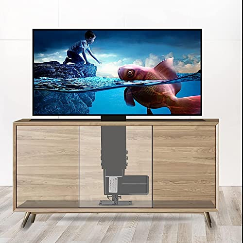 Schwebender TV-Ständer, multifunktionaler motorisierter TV-Lift, motorisierte TV-Halterung 14- bis 32-Zoll-Bildschirme, höhenverstellbar, mit kabelloser HF-Fernbedienung, Hubweg 50/60/70/80 cm, TV-Ha