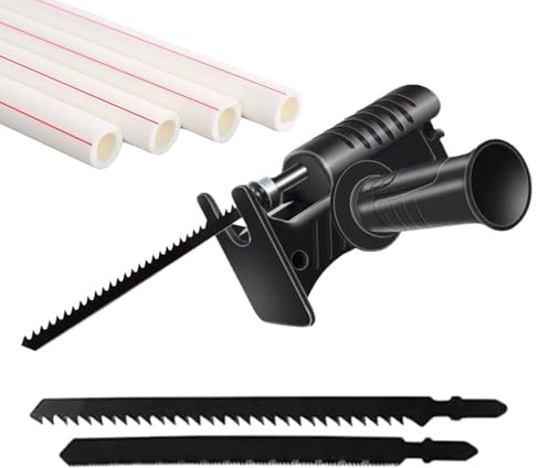 Adaptador De Sierra De Corte Alternativo, Cabezal Conversor De Sierra Para Taladro Eléctrico Portátil, Accesorio Multifuncional para Herramientas Eléctricas para Cortar Láminas de Metal y Tubos de PVC