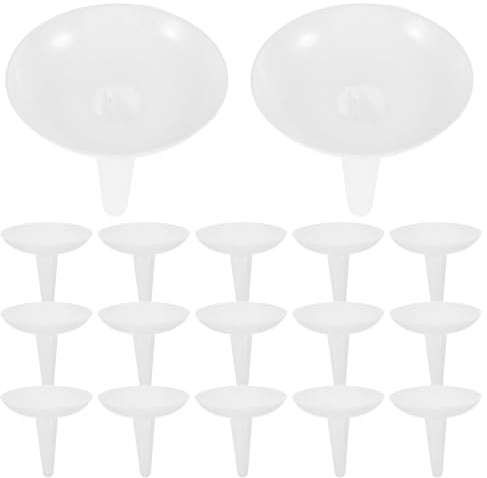 DOITOOL 50PCS Candle Drip Protectors Holders - Reusable Plastic Candlesticks Drip Wax Catcher Candlelight Service for Church Christmas Eve Wedding Party Candles