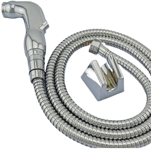 Ensemble de douchette à main for bidet, support mural, pulvérisateur de toilettes, kit de douche, robinet, finition chromée