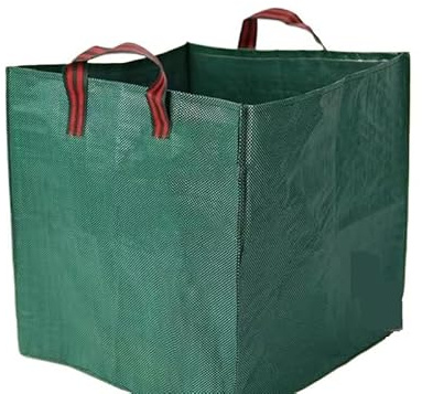 Sacco for la raccolta delle foglie morte da giardino, patio, grande capacità, quadrato, impermeabile, for la raccolta dei detriti delle foglie della piscina(125L 50x50x50cm)