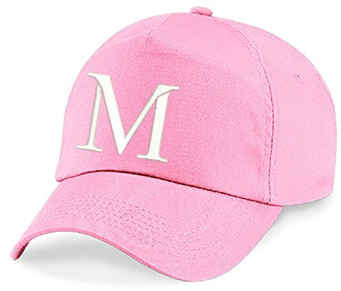 4sold Unisex Bindemütze Babymütze Jungen Mädchen Mütze Baseball Cap Rosa Hut Kinder Kappe Alphabet A-Z