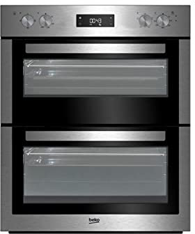 Beko Electric Built Under Fan Double Oven Stainless Steel